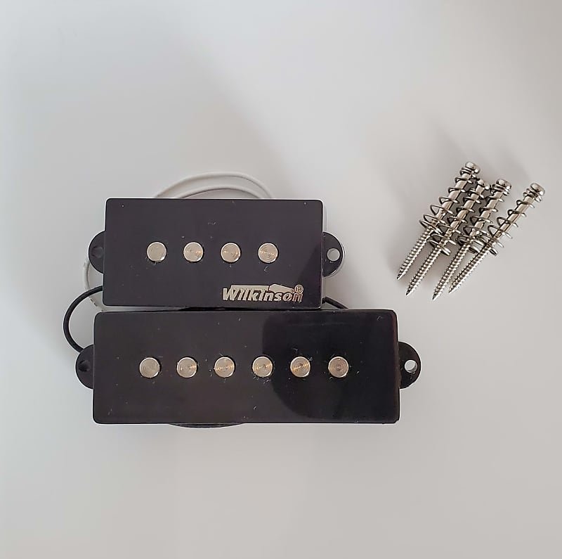 Wilkinson P Bass Set 5 String set Black – The Guitar Parts Store