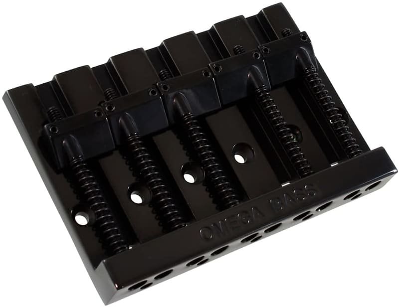 Omega 5 String Bass Bridge Black The Guitar Parts Store