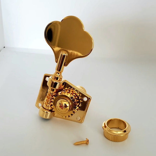 Single Gold J&P tuner with screw & washer