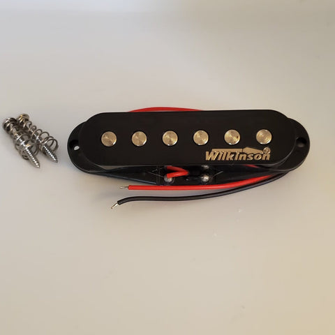 Wilkinson Stratocaster "Hot" Single Coil Middle Pickup Black