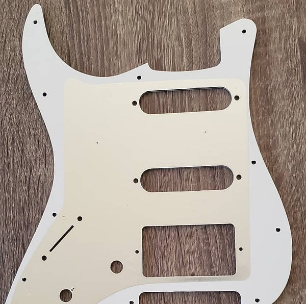 TGPS Strat Style White/Black/White Pickguard