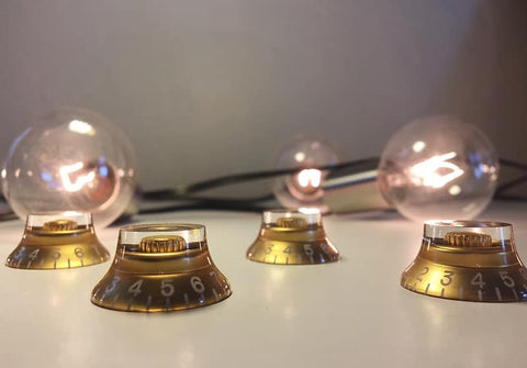 Gibson Style Set of 4 Gold Bell knobs