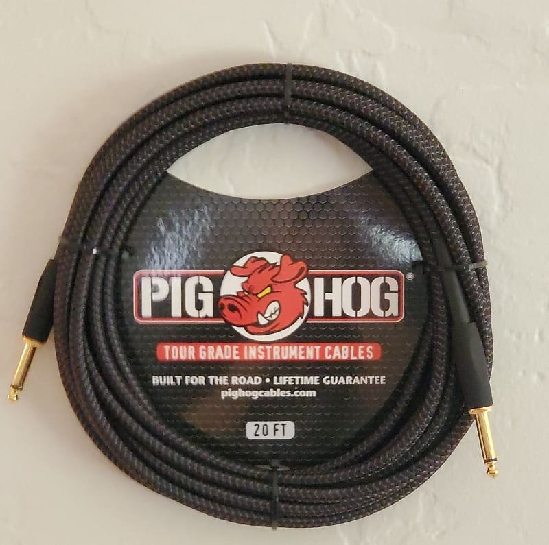 Pig Hog PCH20BK Black 20 ' Instrument cable