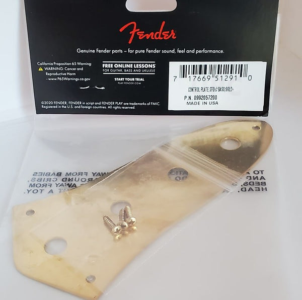 Fender Standard Jazz Bass  Control Plate  Gold