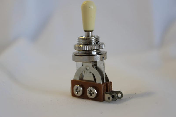 Gibson Style Chrome/Ivory 3 way Toggle Switch