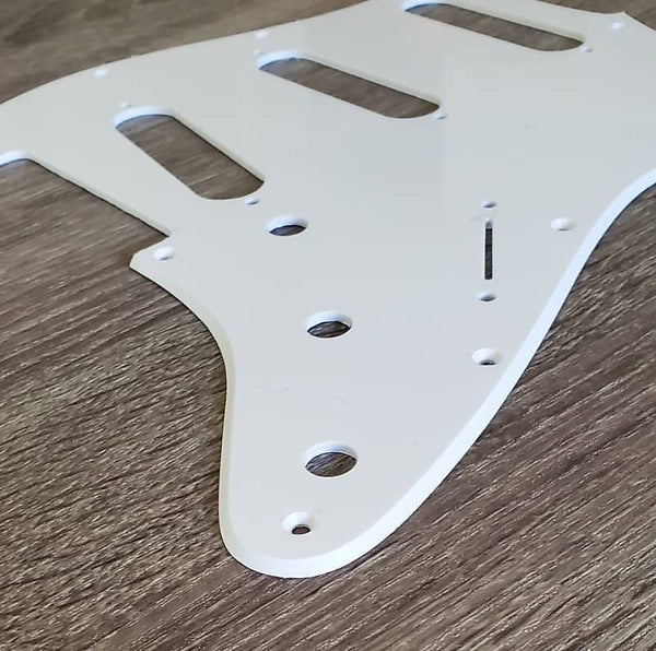 TGPS Strat Style White S/S/S Pickguard