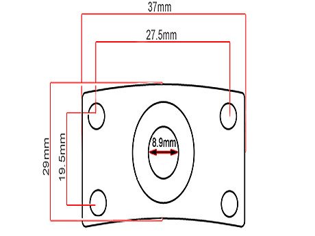 Gibson Style Chrome Output Jack Plate