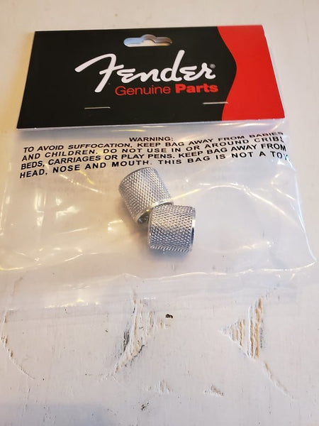 Fender Vintage 60's Telecaster Knurled Knobs Chrome (2pcs)